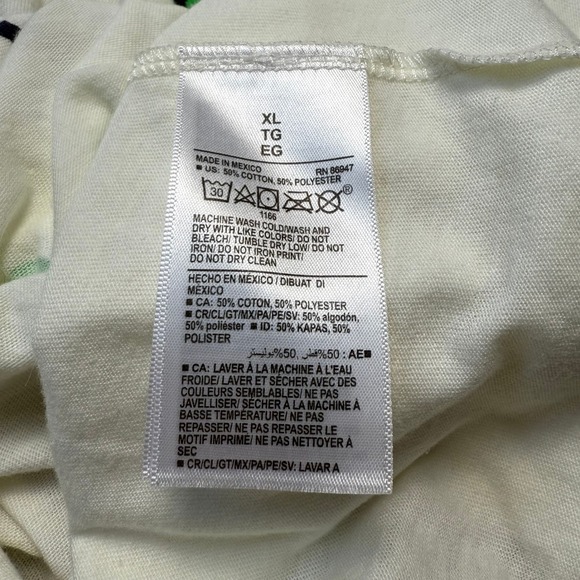 Peanuts Snoopy Golf Resort Graphic T-Shirt XL Off White Mens Short Sleeve Tee - Picture 9 of 12